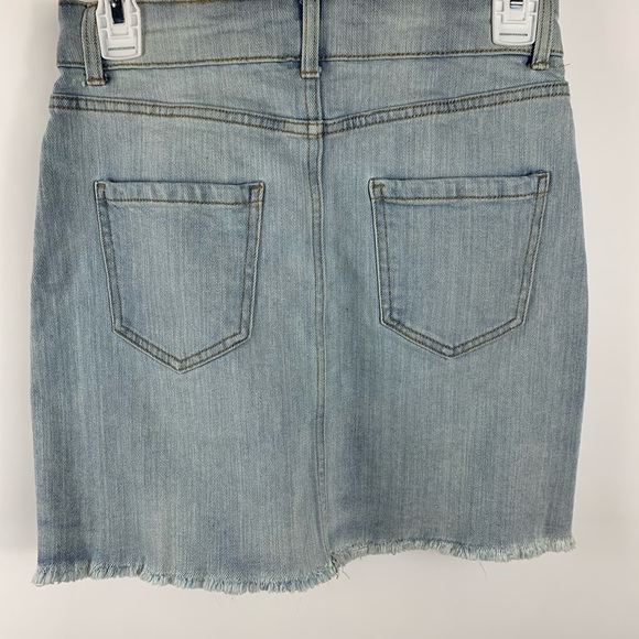 Wild Fable Distressed Denim Skirt Women's Size 00 - Picture 4 of 6